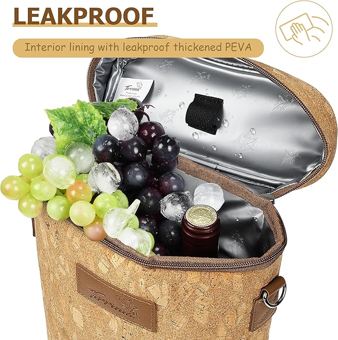 Tirrinia 2 Bottle Wine Gift Tote Carrier - Image 2
