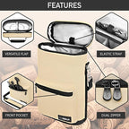 opux Wine Bag 2 Bottle Wine Tote Carrier, Insulated Wine Cooler Bag - Image 4