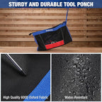 WORKPRO 12" Tool Pouches with Zipper, Heavy-Duty Small Tool Bag, Utility small - Image 4