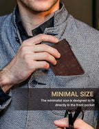 typecase Mens Wallet Card Holder: Pop Up Aluminum Case, Genuine Leather - Image 6