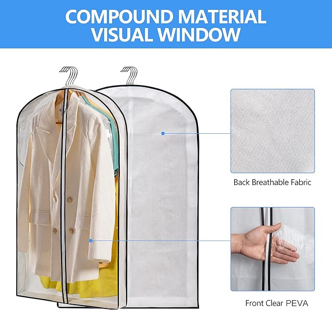 Clear Plastic Hanging Clothes Bags - Image 5