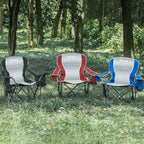 Padded Camping Chairs for Adults, Oversized Folding Outdoor Chairs, Weight - Image 2