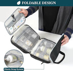PAVILIA Hanging Toiletry Bag Travel Bag Women Men, Foldable Cosmetic Organizer - Image 4