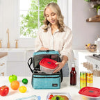 OPUX Lunch Box For Men Women, Insulated Large Lunch Bag Adult Work, Double - Image 4