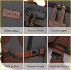 Canvas Laptop Backpack-Anti Theft Bag - Image 6