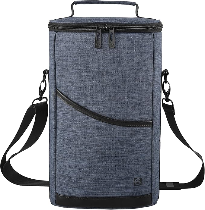 ALLCAMP 2 Bottle Wine Tote Carrier by ALLCAMPOUTDOORGEAR