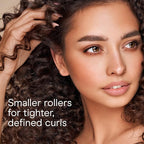 Conair Foam Hair Rollers - 48 Count, Assorted Colors - Heatless Curls, Overnight Curls, Foam Rollers with Storage Case