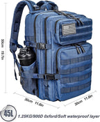 LHI Military Tactical Backpack for Men and Women 45L Army 3 Days Assault Pack - Image 2
