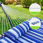 Double Hammock with Stand for Outdoor, Heavy Duty Portable Hammock with - Image 4