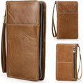 Top Grain Leather Travel Passport Wallet Holder by CataPurusLeatherCrafts