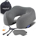 napfun Travel Pillow, 100% Pure Memory Foam Neck Pillows by NAPFUN