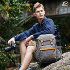Padwa Lifestyle Gray Camera Backpack - Image 2