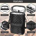opux Wine Bag 2 Bottle Wine Tote Carrier, Insulated Wine Cooler Bag - Image 4