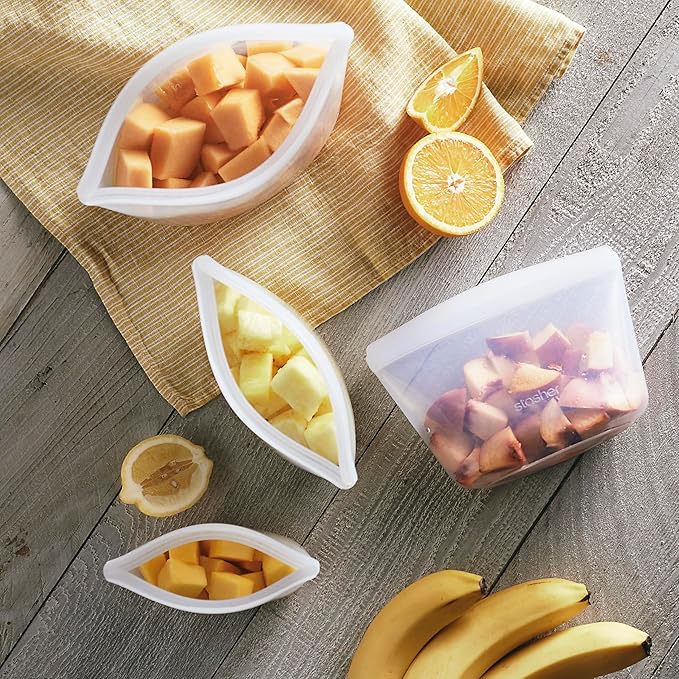 Stasher Premium Silicone Reusable Food Storage Bags, Lunch Bag, Travel - Image 2