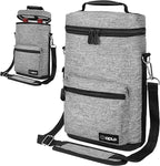 opux Wine Bag 2 Bottle Wine Tote Carrier, Insulated Wine Cooler Bag - Image 8