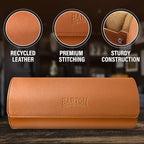 Barton Leather Watch Roll for 3 Watches | Convenient Organizer Case for Travel - Image 4