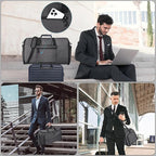 Travel Garment Duffle Bag with Laptop Compartment, RFID Blocking Convertible - Image 7