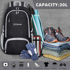 ZOMAKE Lightweight Packable Backpack 30L, Foldable Hiking Backpacks Water - Image 2