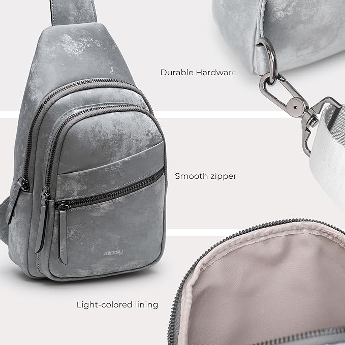 Alldaily Large Sling Bag for Women Crossbody Purse Leather Fashionable Trendy - Image 5