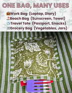 Cotton Quilted Tote Bag for Women – Large Beach & Travel Tote - Image 6