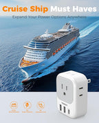 US to Japan Plug Adapter 2 Pack, TESSAN 2 Prong to 3 Prong Outlet Adapter - Image 6