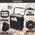 opux 6 Bottle Carrier Tote | Insulated Padded Wine Cooler Bag - Image 4