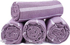 HILLFAIR Cotton Turkish Beach Towels, Quick Dry Lightweight Sand Free Peshtemal - Image 7