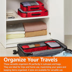 Amazon Basics Packing Cubes for Travel, Packing Organizers Set, 4-Piece-Set - Image 7
