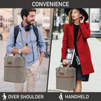 opux 6 Bottle Carrier Tote | Insulated Padded Wine Cooler Bag - Image 6