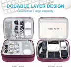 CILLA Electronics Organizer Travel, Travel Cord Organizer Case, Compact - Image 2