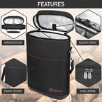opux 2 Bottle Wine Carrier Tote, Insulated Leakproof Wine Cooler Bag, Wine - Image 4