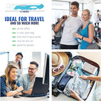 Portable Toothbrush Kit with Toothpaste, Built-in Cover, Folding Collapsible - Image 4