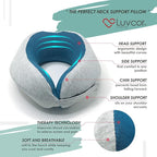 Premium Quality Memory Foam Travel Neck Pillow Bundle - Image 2