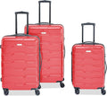 3 Piece Luggage Set, PC+ABS Lightweight Suitcase Sets by SPESKISTE