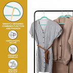 50 Pack New Premium Quality Velvet Hangers Ultra Thin Non Slip Adult Felt Space - Image 4