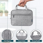 PAVILIA Hanging Toiletry Bag Travel Bag Women Men, Foldable Cosmetic Organizer - Image 5