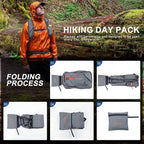 15L Small Hiking Backpack for Men Women Foldable Packable Back Pack Ultralight - Image 7