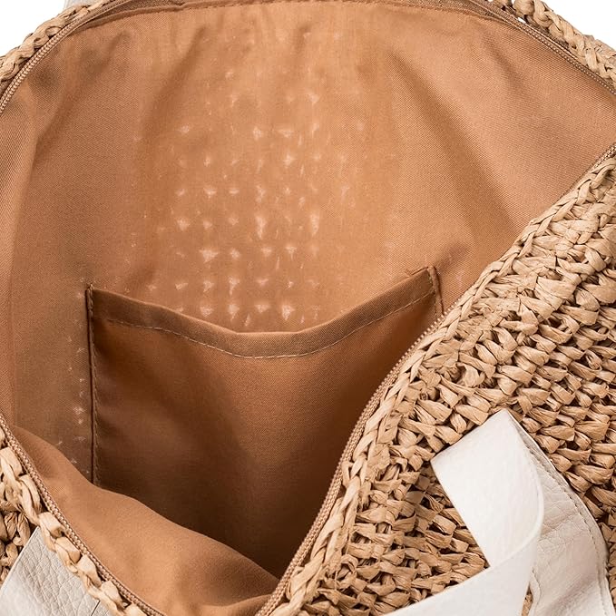 Roxy Women's Beach Tote Bag | Travel | Vacation | Straw | Lightweight | - Image 6