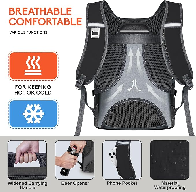 N NEVO RHINO Backpack Coolers Insulated Leak Proof 36/54 Cans, Portable - Image 5