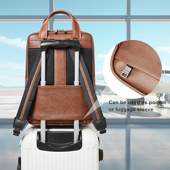 Shrrie 15.6" Laptop Backpack, Business Work Backpack Briefcase, Durable - Image 7