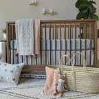 Crane Baby Soft Cotton Crib Mattress Sheet, Fitted Sheet - Image 3