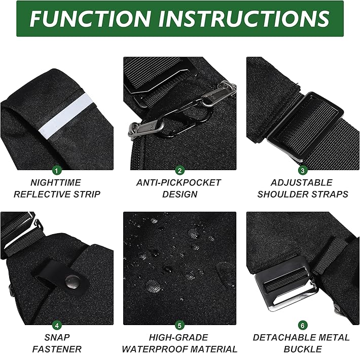 Anti Theft Crossbody Travel Bags - Image 4