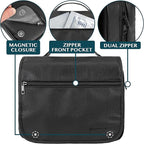 PAVILIA Hanging Toiletry Bag Women Men, Foldable Cosmetic Organizer Travel Bag - Image 3