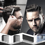 3PCS Comb Set Hair Combs for Men, Fine and Wide Tooth comb, Roller Brush for Adding Volume, Hair Styling mens comb for Styling and Grooming, Frosted Texture