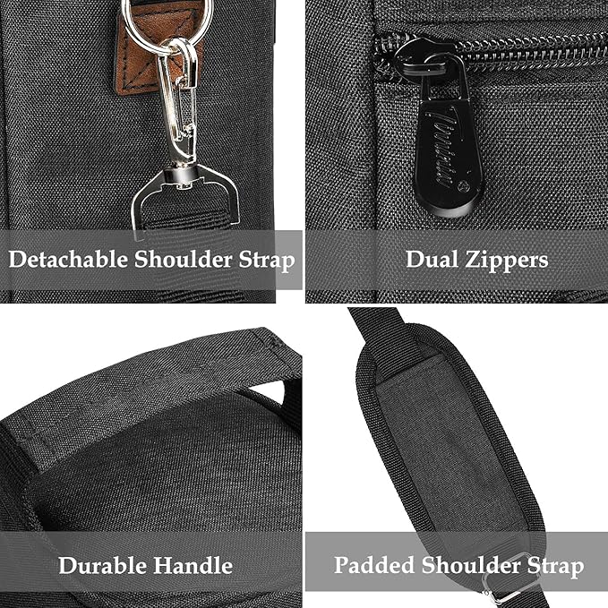 Tirrinia Single Bottle Wine Gift Carrier Bag, Insulated Travel Wine Cooler Tote - Image 7