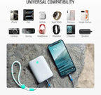Nimble Champ Portable Charger, 000mAh Power Bank Fast Charging, 20W Dual USB-C - Image 4