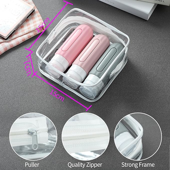 16 Pack Travel Bottles Set for Toiletries, Leakproof Travel Containers for - Image 3