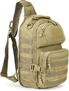 15L Tactical Crossbody Sling Bag | Everyday One Shoulder Backpack Fit 12 Inch by AMHEH