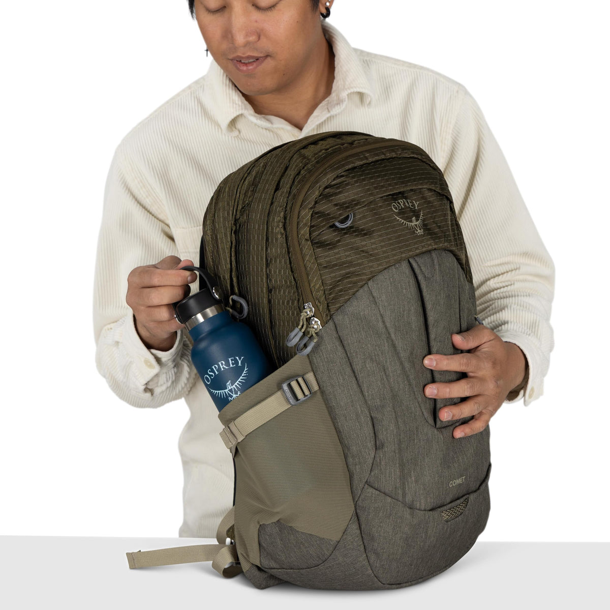 Comet Laptop Backpack (One Size / Moss Green-earl Grey Heather)