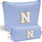 YOOLIFE Personalized Gifts for Women, Initial Makeup Bag by YOOLIFE